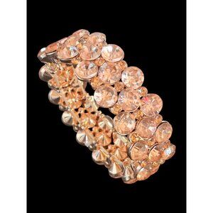 Rose Gold Crystal Stretch Bracelet